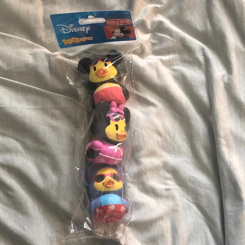 Disney Ducks Bath Toy Set - Mickey, Minnie, Stitch